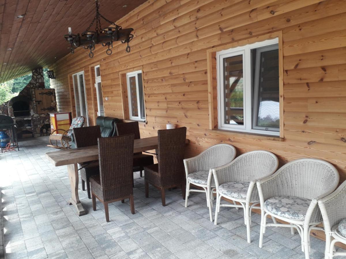 Jaskowa Chata Bieszczady Apartament Z Basenem Baligród Εξωτερικό φωτογραφία